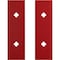 Ekena Millwork Premium Barn Door Hollow Core Plates (set of 2), Regal Red GB6001HCPRR - alternate 2